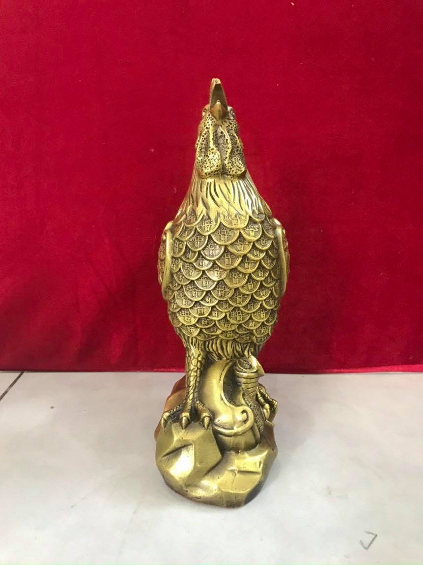 Gà như ý lông tiền bằng đồng