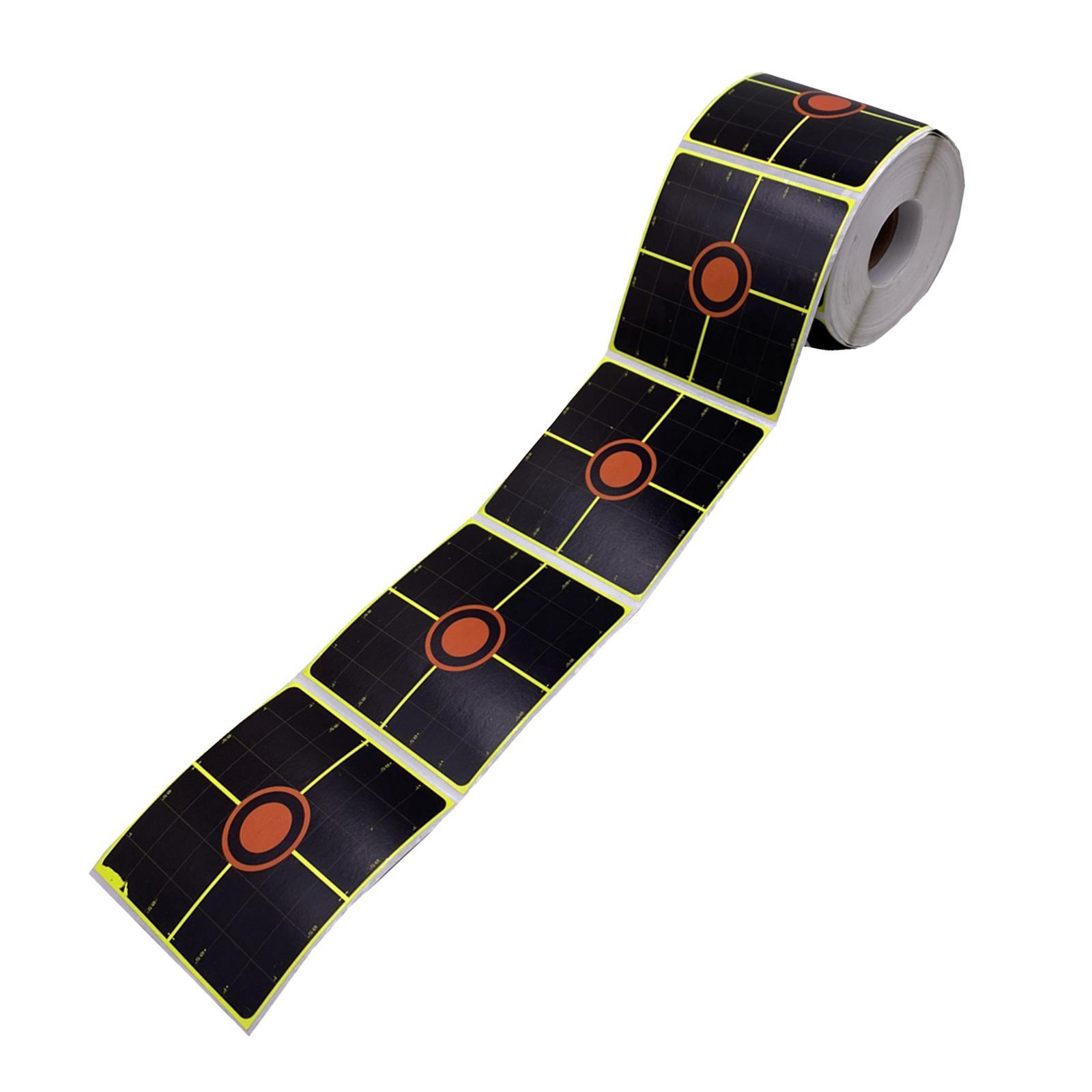 250pcs Paper Target Florescent Orange Self adhesive Target Sticker