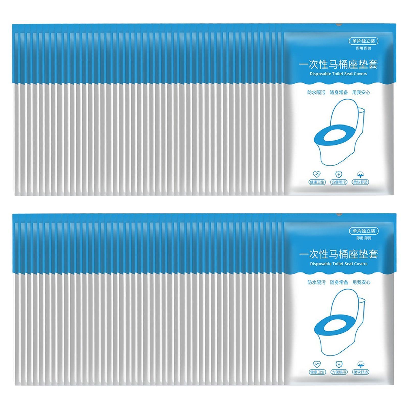 50 Pieces Disposable Toilet Seat Cover Waterproof for Office Bathroom