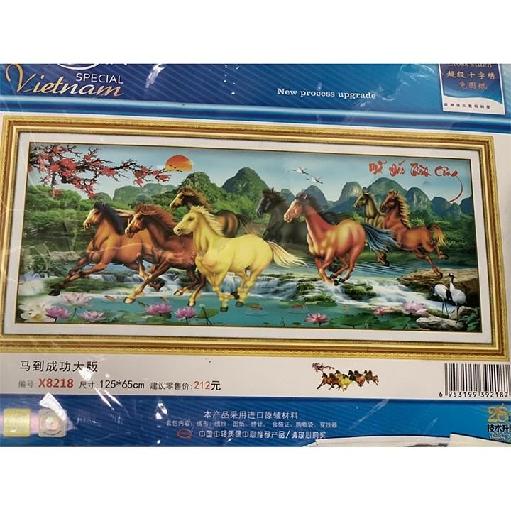 Tranh thêu mã đáo thành công X8218 - kích thước: 125 * 65cm.