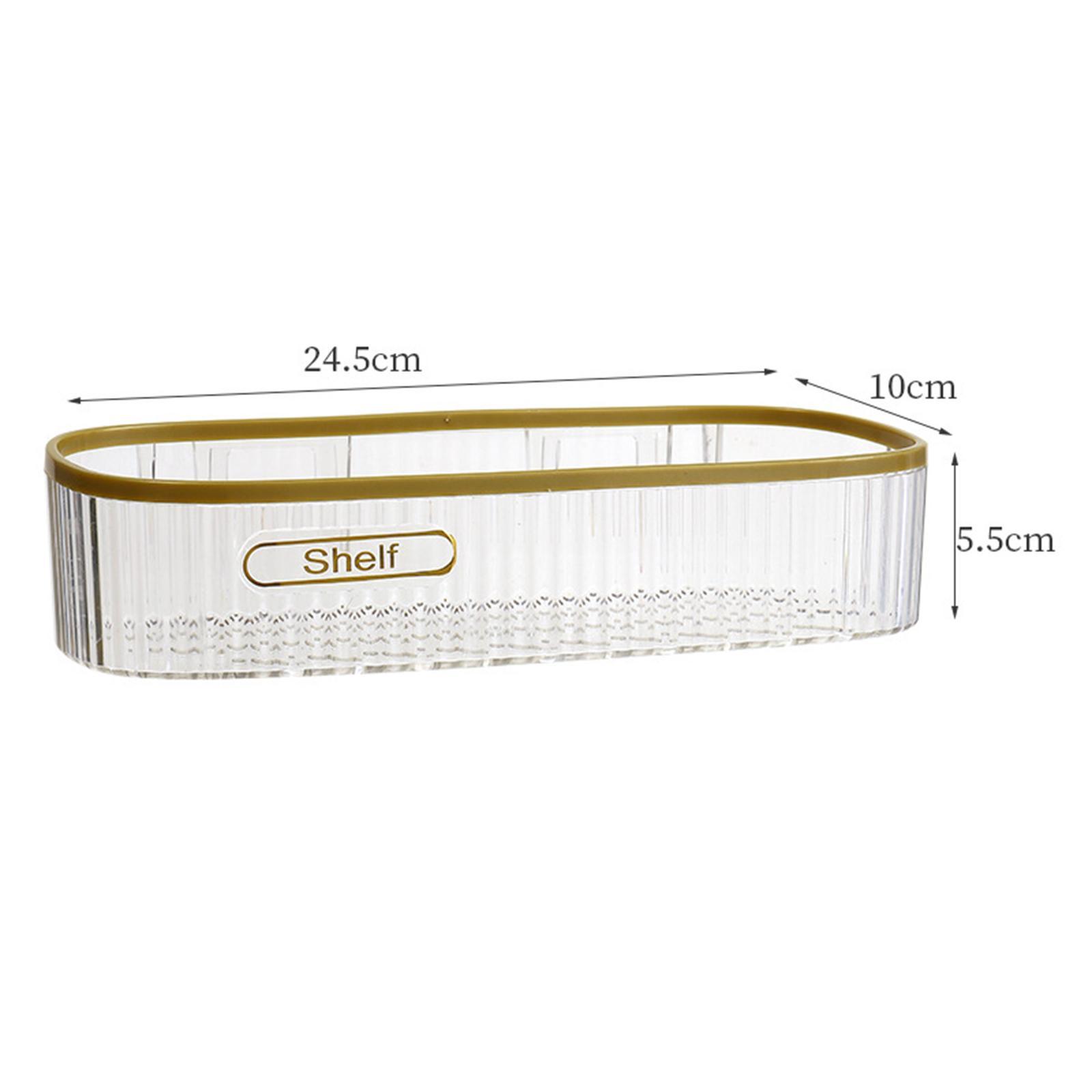 Wall Mount Shower Caddy Basket Shelf Cosmetic Organizer Floating Shelf for