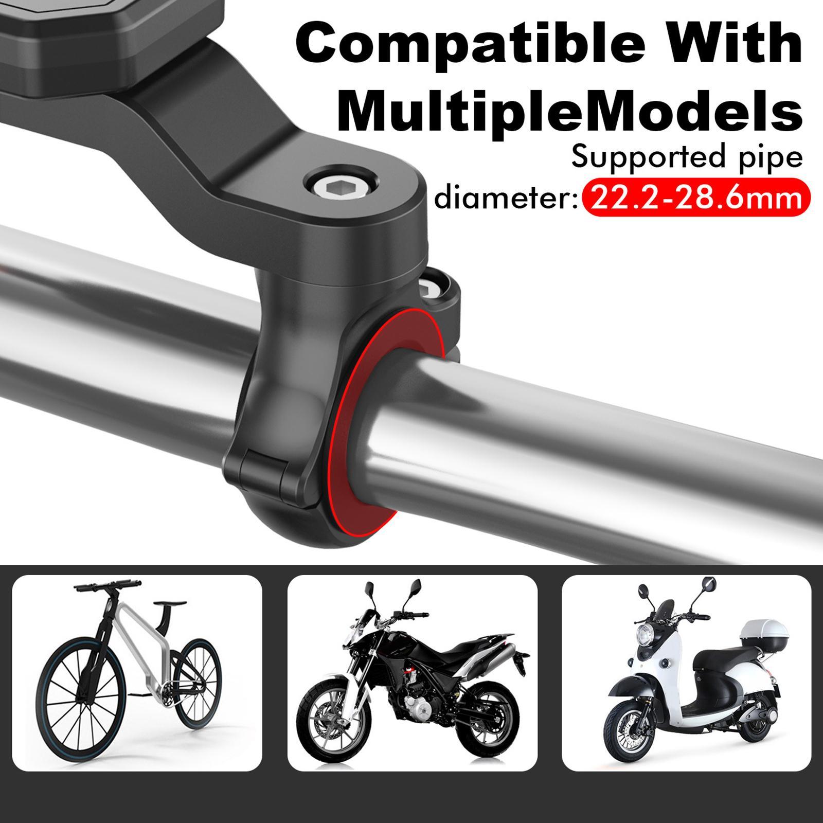 Bike Phone Mount, Motorcycle Phone Mount 360° Rotation Quick Mount Motorcycle Handlebar Phone Holder Mount for Bike Motorcycle
