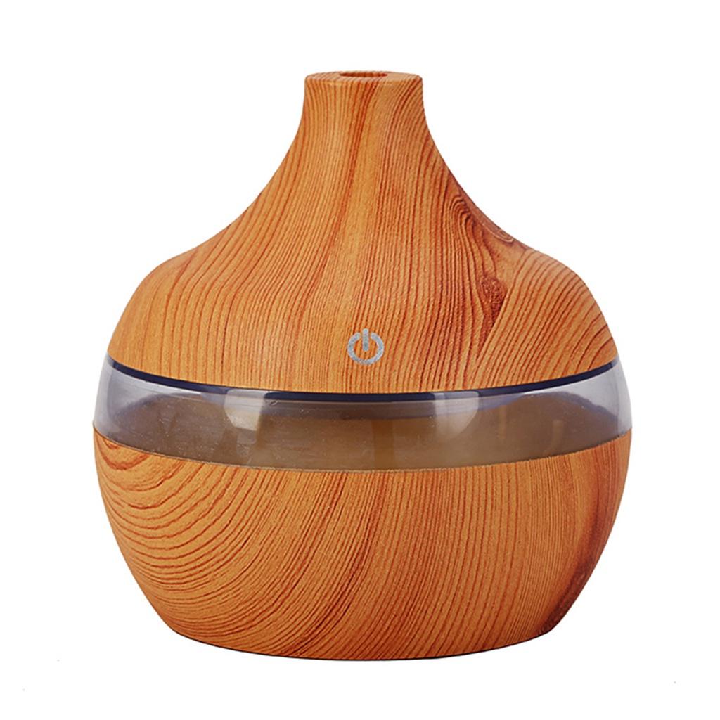 Máy khuếch tán tinh dầu thơm 300ml bằng gỗ mini không gây tiếng ồn tiện dụng cho gia đình/ văn phòng