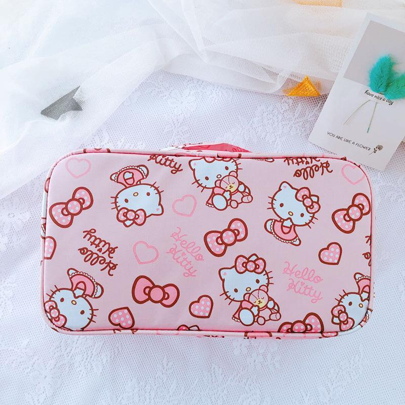 Sanrio Của Tôi Giai Điệu Túi Đựng Đồ Du Lịch Hello Kitty Túi Bảo Quản Quần Lót Quần Lót Túi Bảo Quản Cô Gái Bé Trai Túi Xách Túi Đựng Mỹ Phẩm