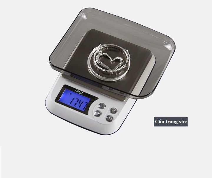 Cân tiểu ly điện tử nhà bếp 1kg,2kg,3kg DM.3