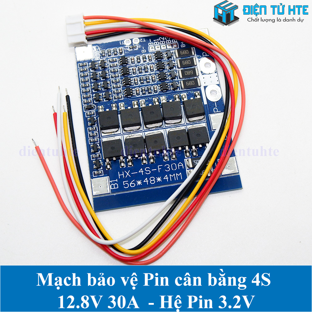 Mạch bảo vệ Pin cân bằng 4S 12.8V 30A