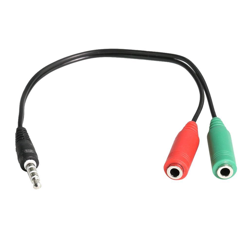3.5 mm Stereo Audio Y Splitter 1 Male to 2 Female Cable Adapter for Phone