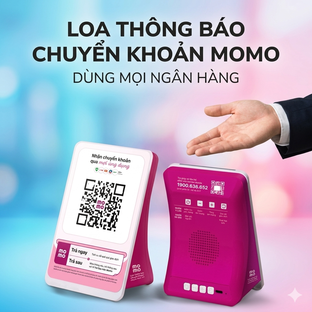 Loa Thông Báo Giao Dịch MoMo Bản WiFi Loại Tốt – Kết Nối Linh Hoạt Với Nhiều Ngân Hàng