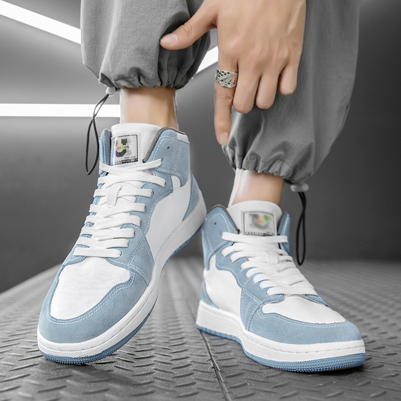 Giày Thể Thao Nam GEMI - Giày Sneaker Màu Xám - Xanh, Giày Thể Thao Form Ôm Chân, Thoải Mái - G5381