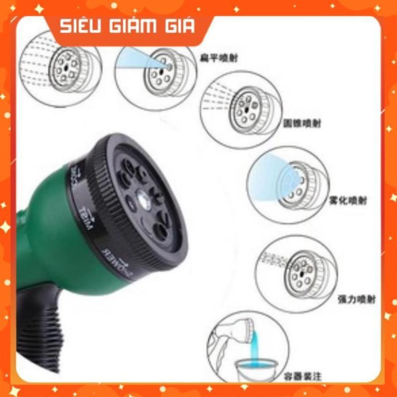 Vòi xịt nước tưới cây rửa xe 8 chế độ 206815
