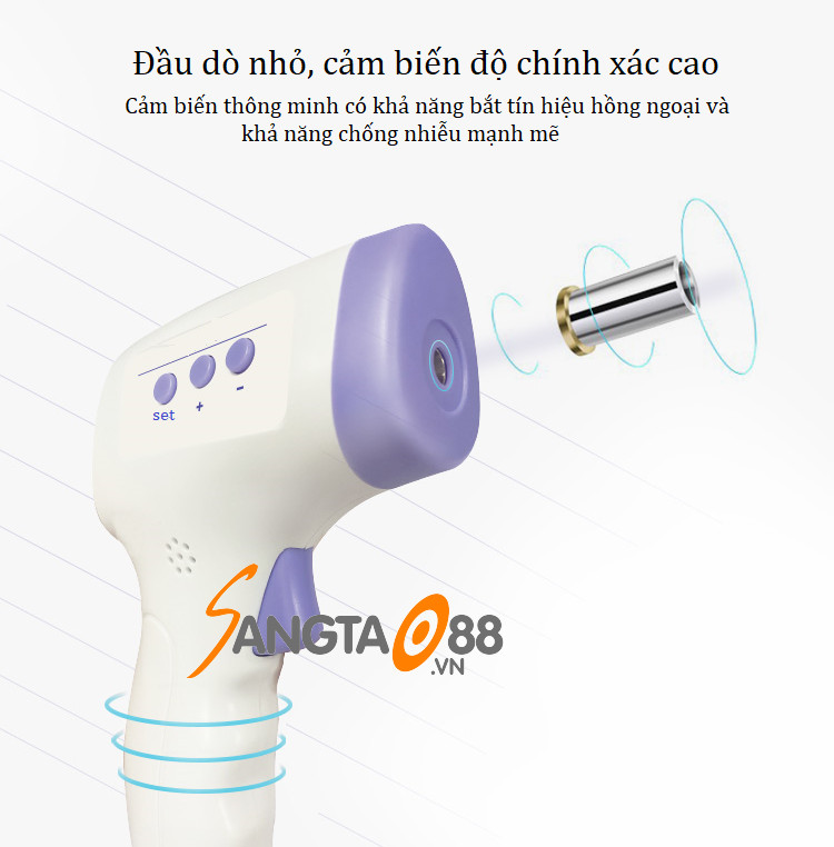 Thiết bị sức khỏe đo thân nhiệt, đo trán hồng ngoại GP-300 cao cấp