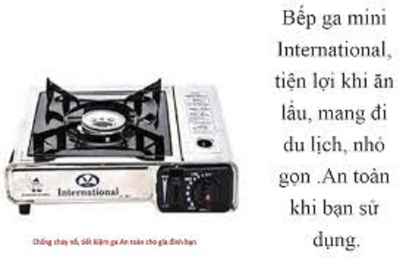 Bếp ga mini Toàn thân inox 100%