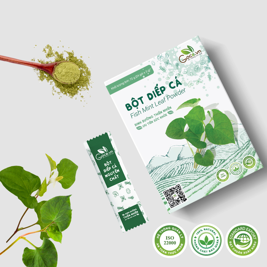 Bột diếp cá nguyên chất Goce - 72g