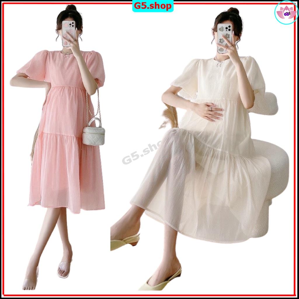 Đầm Bầu Thời Trang Cho Phụ Nữ Mang Thai - Váy bầu,babydoll đi tiệc cao cấp chỉ có tại shop -Đầm bầu dự tiêc tầng babydol