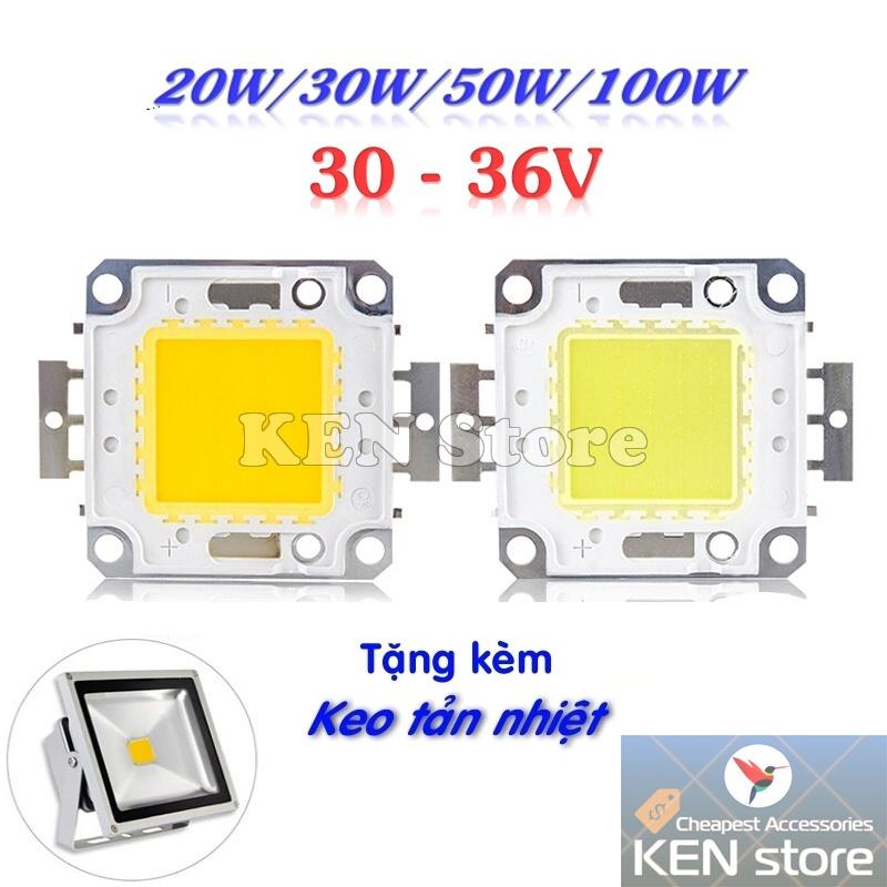 Chip led, nhân led 20W/30W/50W/100W điện 30V - 36V DC V1.0