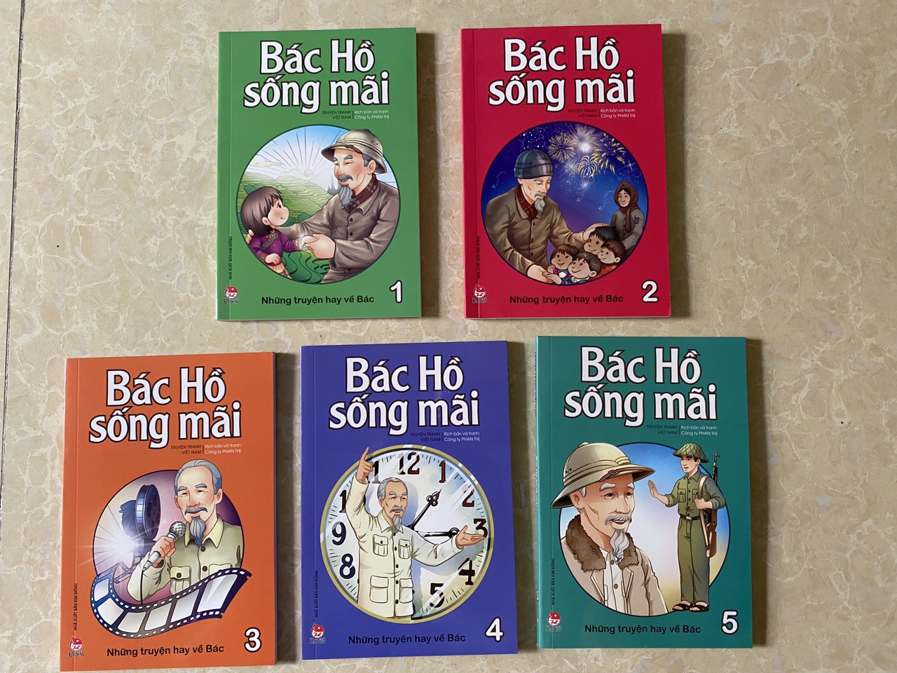 Combo 05 cuốn: BÁC HỒ SỐNG MÃI - NHỮNG TRUYỆN HAY VỀ BÁC