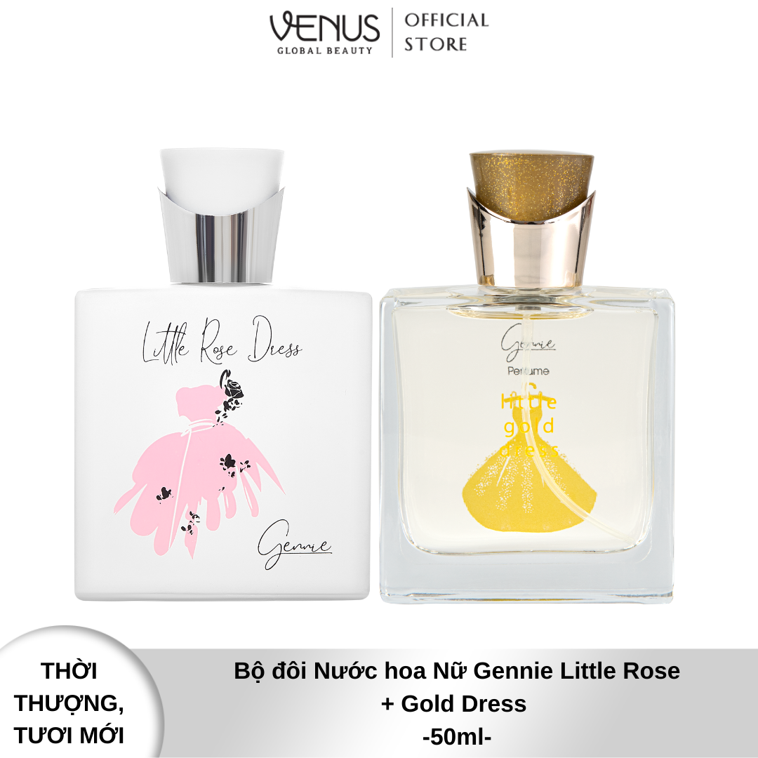 Bộ đôi Nước hoa Nữ Gennie Little Rose + Gold Dress 50ml