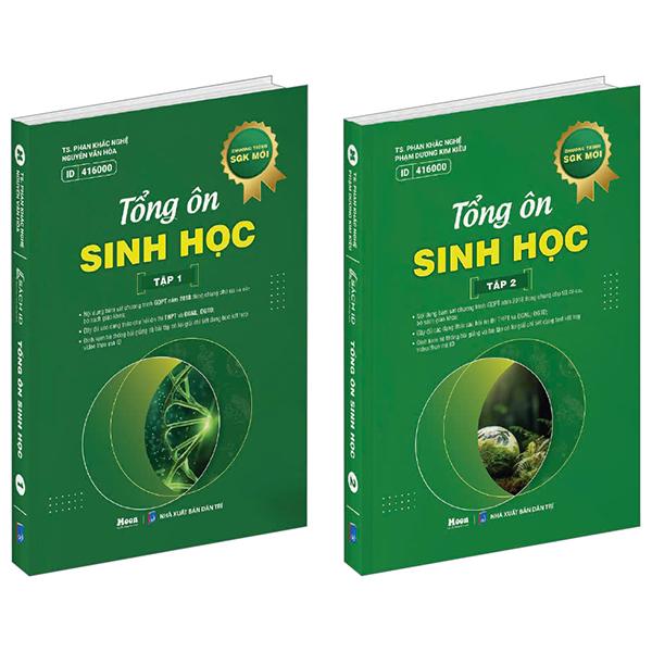 Bộ Sách Tổng Ôn Sinh Học - Tập 1 + Tập 2 (Bộ 2 Cuốn)