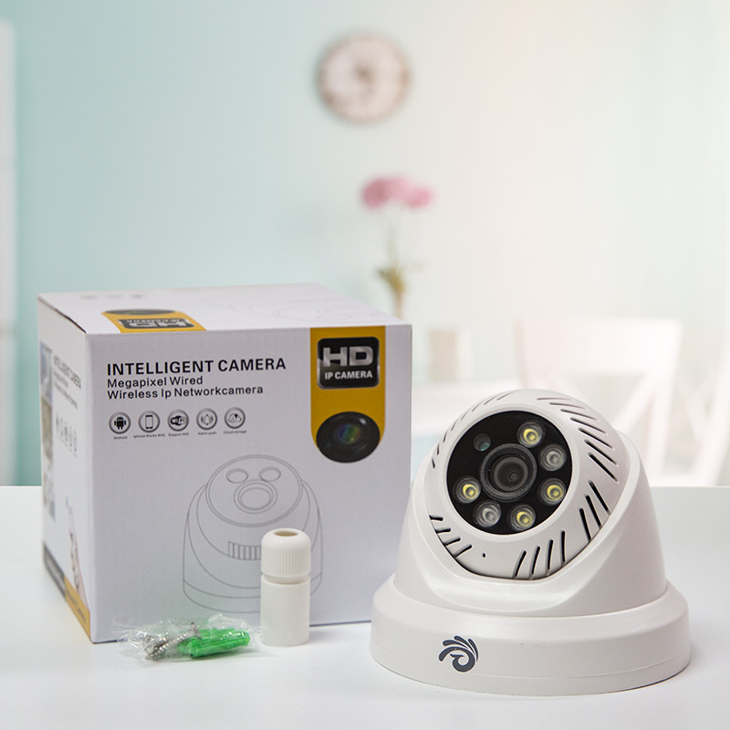 Camera Wifi Ip Ốp Trần Cố Định, Độ Phân Giải 2.0Mpx, Tích Hợp Đèn Hồng Ngoại, Ban Đêm Có Màu, Kèm Thẻ 16Gb - Chính Hãng