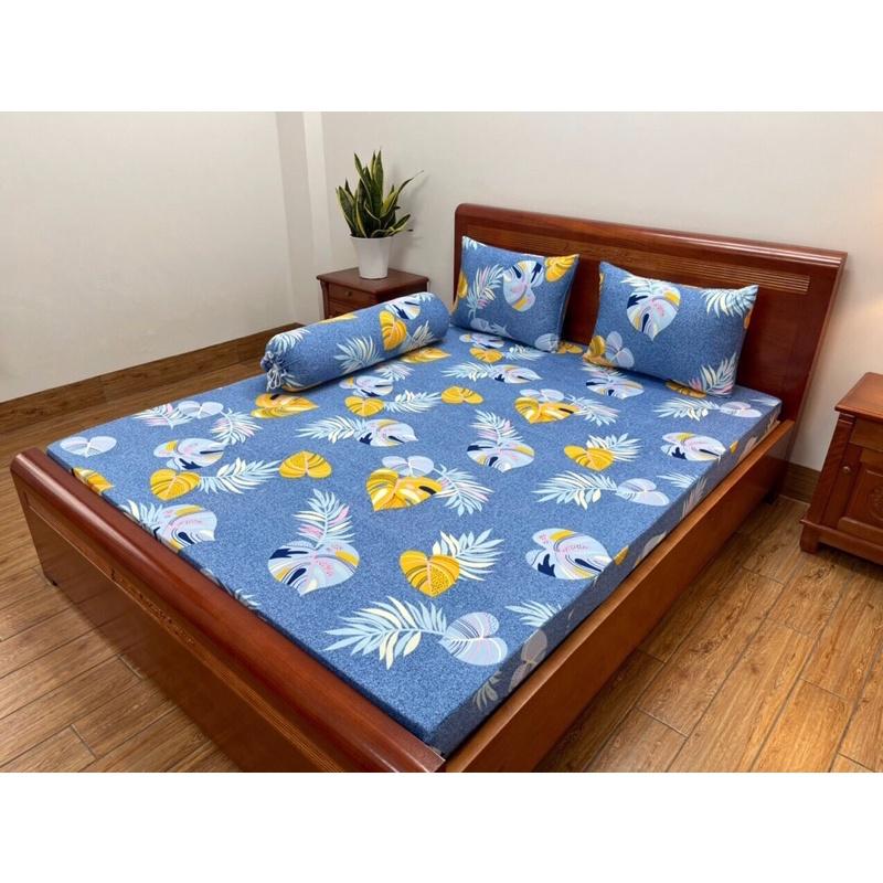 SALE TỐT mẫu DRAP THUN LẠNH HÀN QUỐC 4 món đủ size 1m-1m8x2m nệm 3-17cm