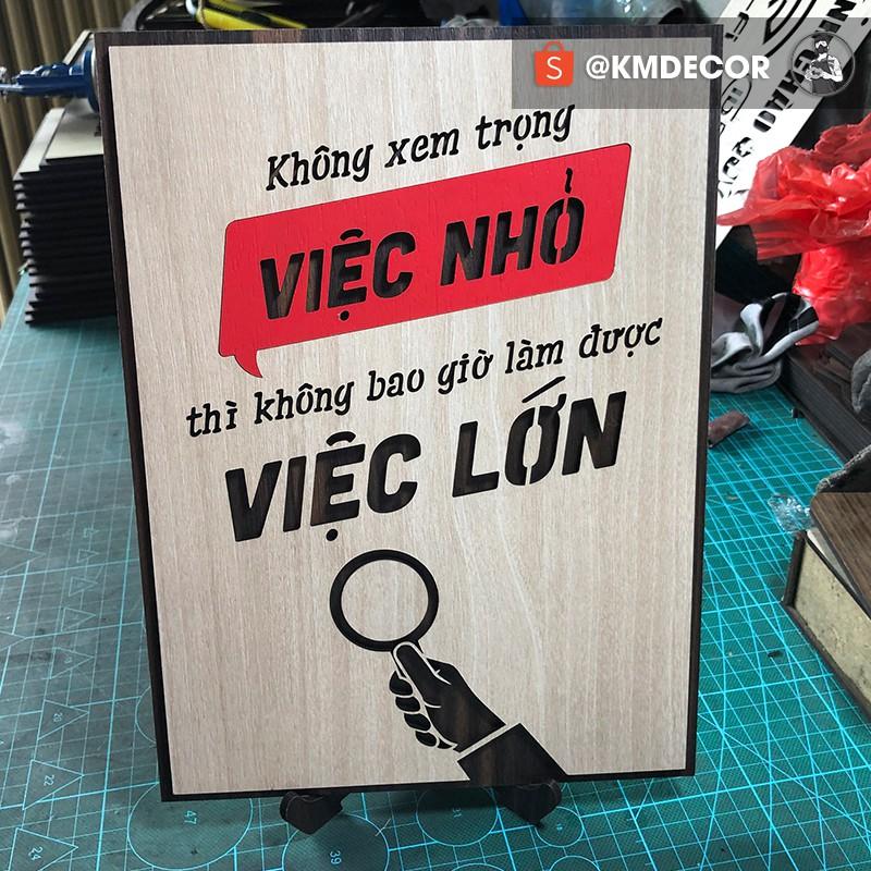 Tranh treo tạo động lực trong văn phòng - không xem trong việc nhỏ thì không bao giờ làm được việc lớn