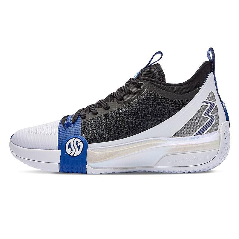 361 độ Aaron Gordon Zen3 Men Thể thao Giày bóng rổ không trượt chống trượt đều có độ đệm chống đeo. Color: black blue Shoe Size: 45