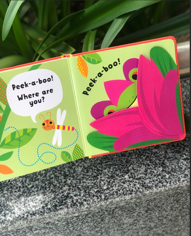Sách tiếng anh tương tác cho bé 0-3 tuổi - Baby's very first Lift-the-flap Peek-a-Boo at the Zoo