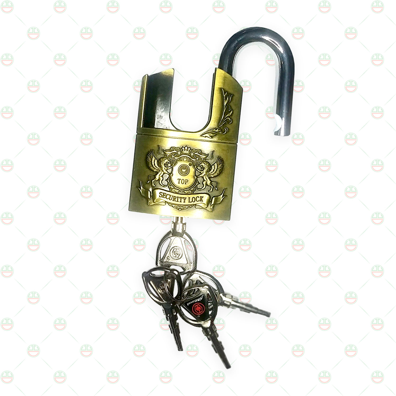 Ổ Khóa Chống Cắt 60mm KhoNCC-Padlock Hàng Chính Hãng Cho Gia Đình - Kho Xưởng Cực Kỳ An Toàn - KPD-Padlock-6PCC (Màu Đồng Thau)