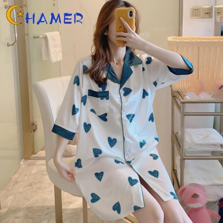 Đầm Ngủ Pijama Mặc Ở Nhà Cho Nữ