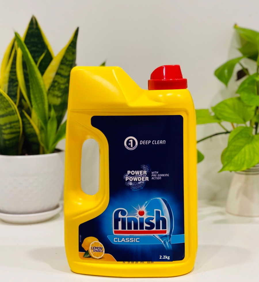 COMBO bột rửa bát Finish 2.2kg +Muối rửa bát Ludwik 1.5kg+Nước làm bóng Ludwik 500ml dùng cho máy rửa bát chén