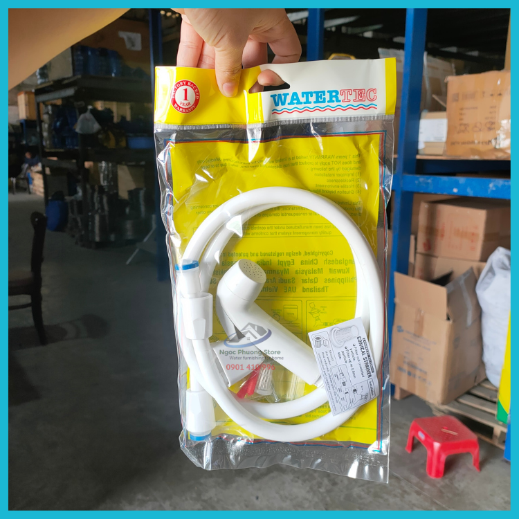 Bộ vòi xịt vệ sinh dạng bịch nhựa ABS bền WATERTEC MALAYSIA - WT001Q