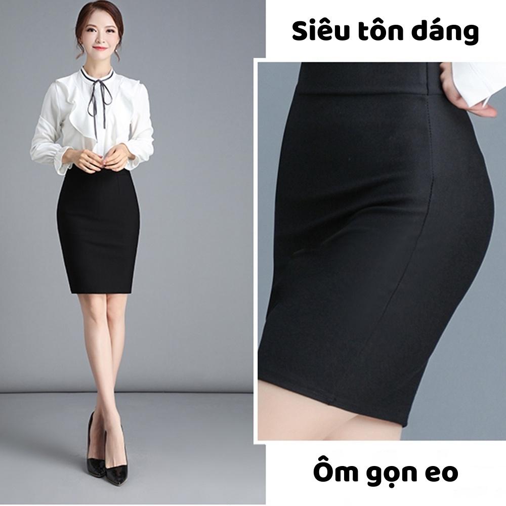 Chân Váy Nữ Bút Chì Công Sở Dáng Dài(BIGSIZE TỚI 90KG) Cạp Chun Co Giãn 4 Chiều, Chất Vải Cao Cấp