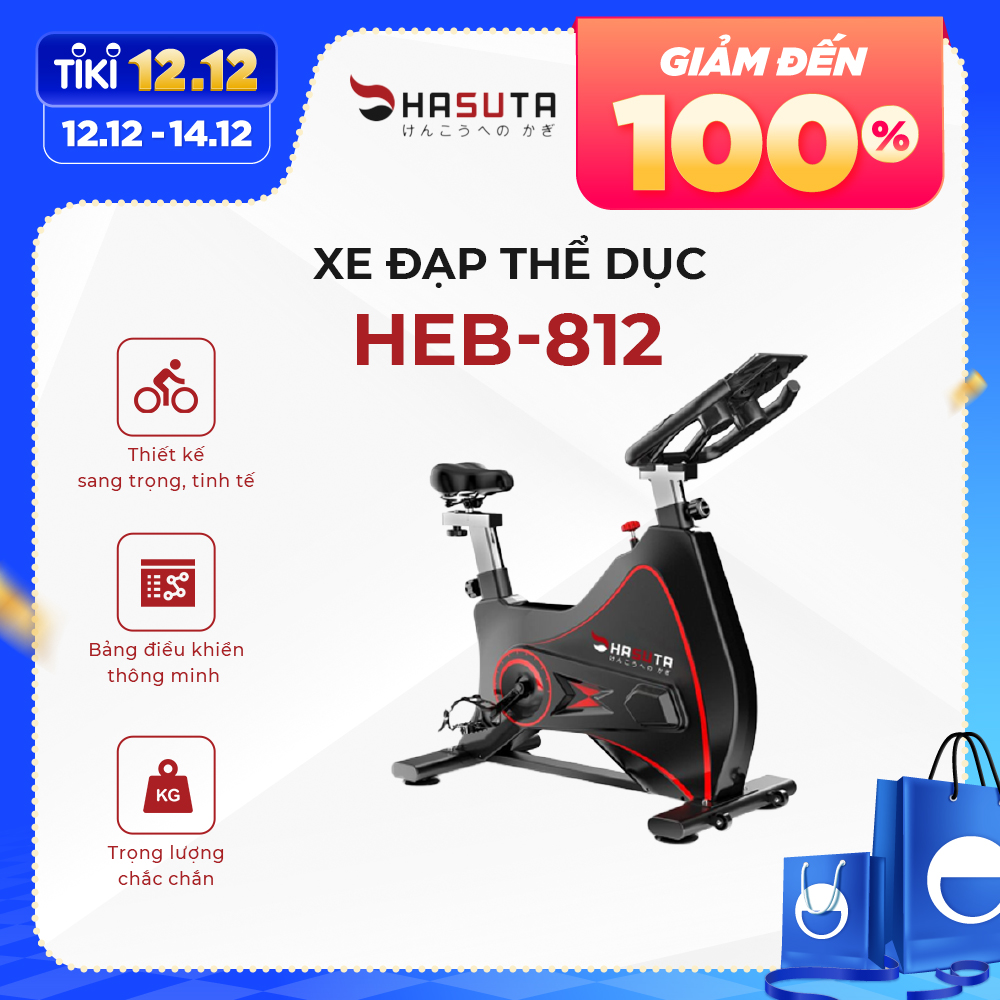 Xe đạp tập thể dục HASUTA HEB-812 - Hàng chính hãng