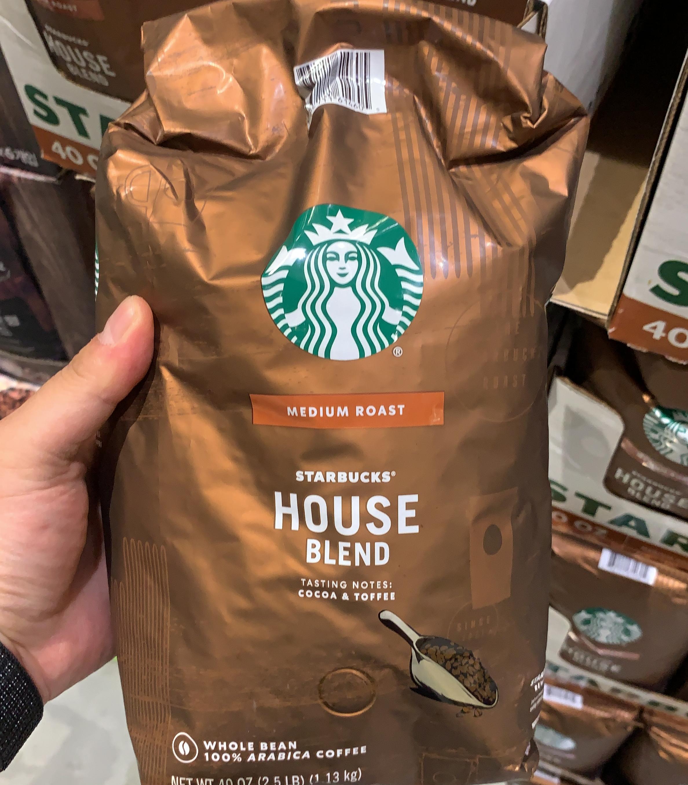 Starbucks House Blend Whole Bean 1.13kg Tiki