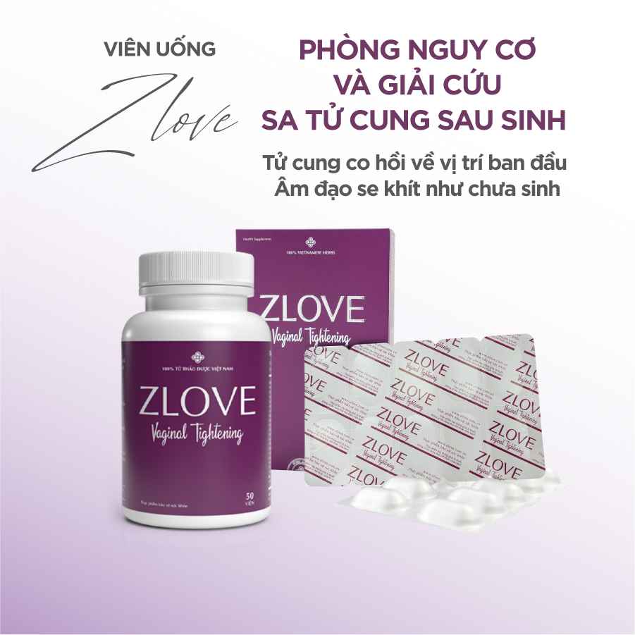 Combo 2 Hộp Thực Phẩm Chức Năng Hỗ Trợ Co Hồi Tử Cung Zlove (50 Viên/Hộp)