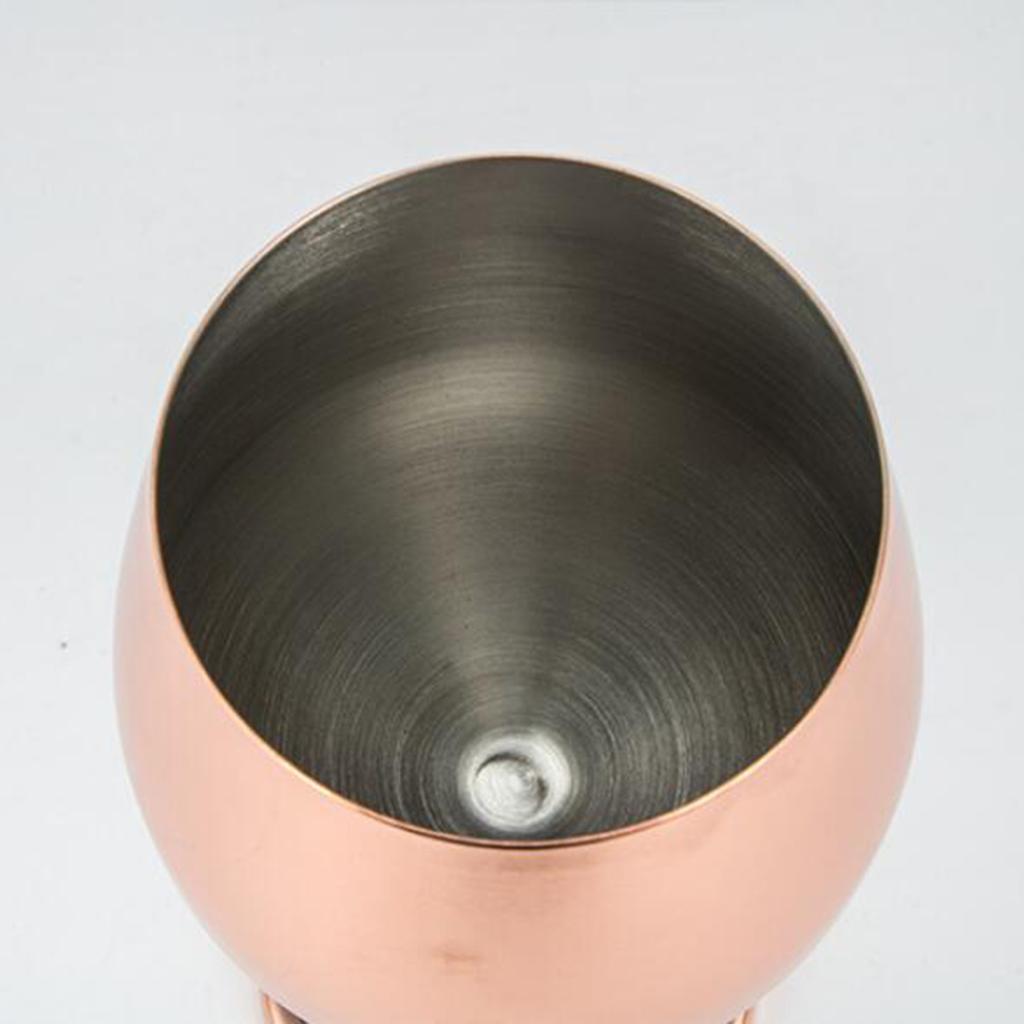 2pcs/set Stainless Steel Wine Glasses for White Red Wine Cocktail with Stem