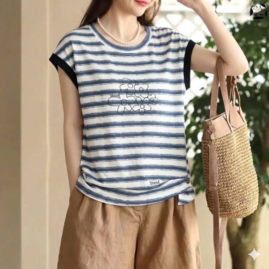 Áo kiểu nữ đẹp form cánh dơi, chất liệu thun cá sấu, thấm hút mồ hôi, áo phông kiểu nữ NeSa Shop, áo thun nữ đẹp