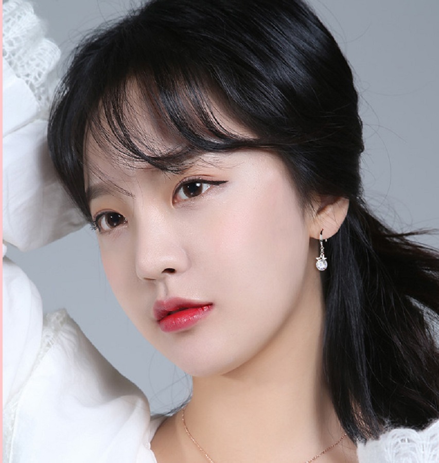 Bông tai ngôi sao nhỏ mix pha lê xinh xắn