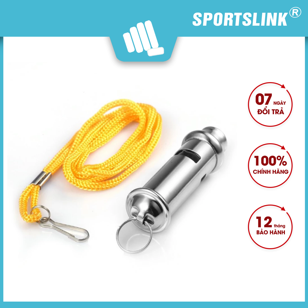 Còi thể thao dùng trong thi đầu Inox Sportslink