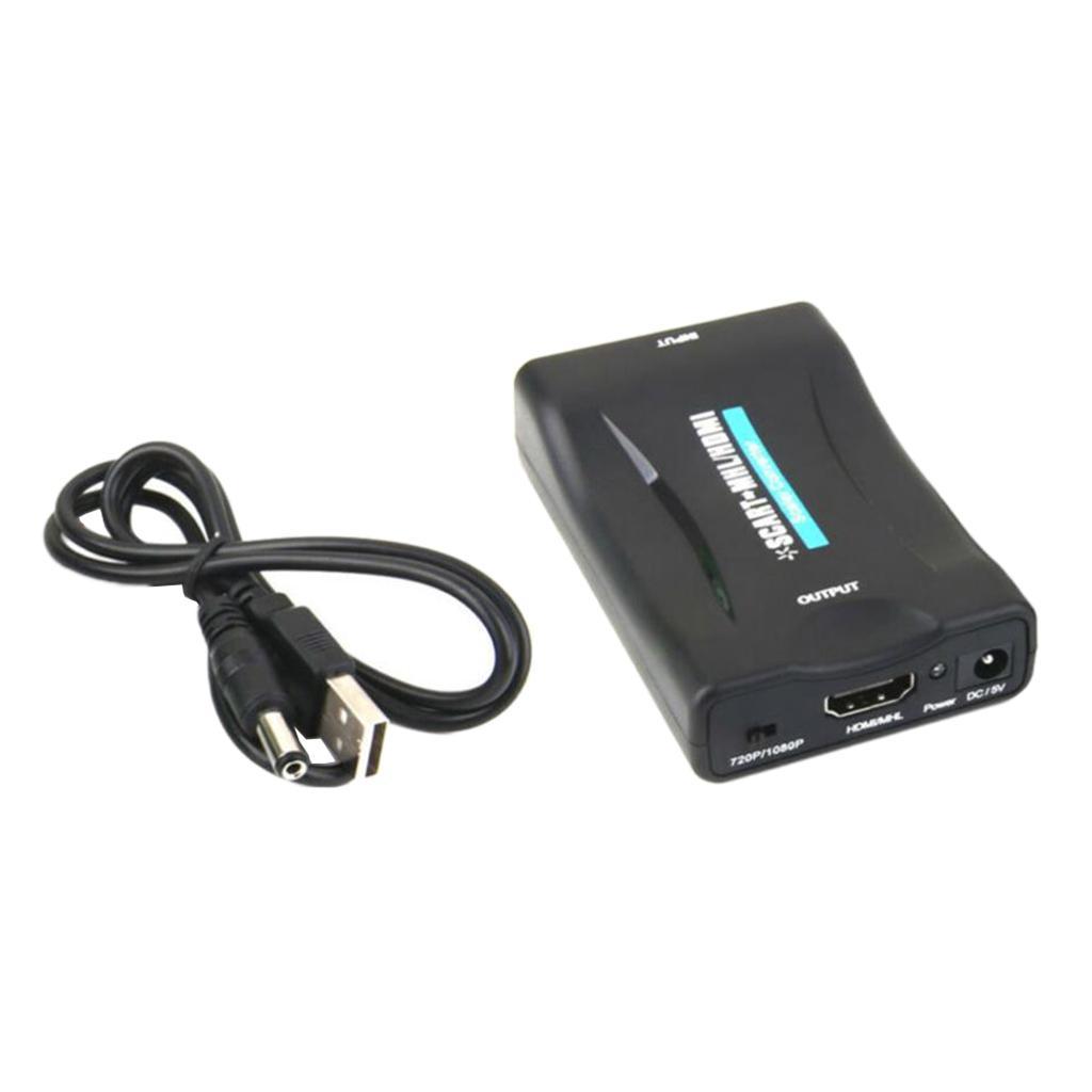 Scart To HDMI Converter Audio Video Adapter For 1080P HDTV STB Box