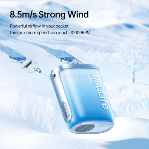 Quạt mini tích điện đeo cổ Jisulife Neckfan Life5 4500mAh - Hàng chính hãng