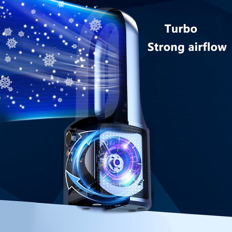 Quạt nhỏ không lá 3life mới Quạt để bàn mini sáu tốc độ USB quạt không lá dọc -Hàng chính hãng