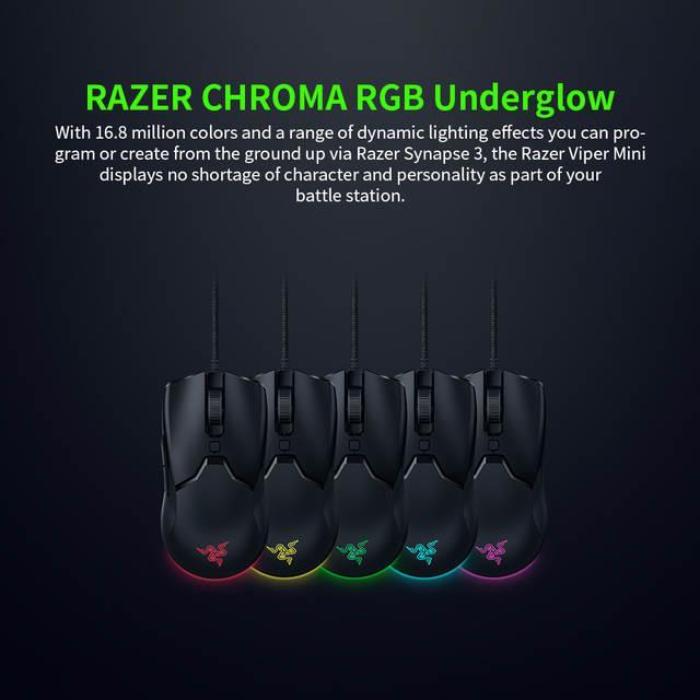 Chuột chơi game cảm biến quang học RGB siêu nhẹ có dây Razer Viper Mini 8500DPI chất
