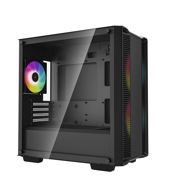 Vỏ máy tính Case Deepcool CC360 ARGB sẵn 3 Fan LED Gaming Kính cường lực (Mini-ITX/ Micro-ATX) - Hàng chính hãng Viễn Sơn phân phối