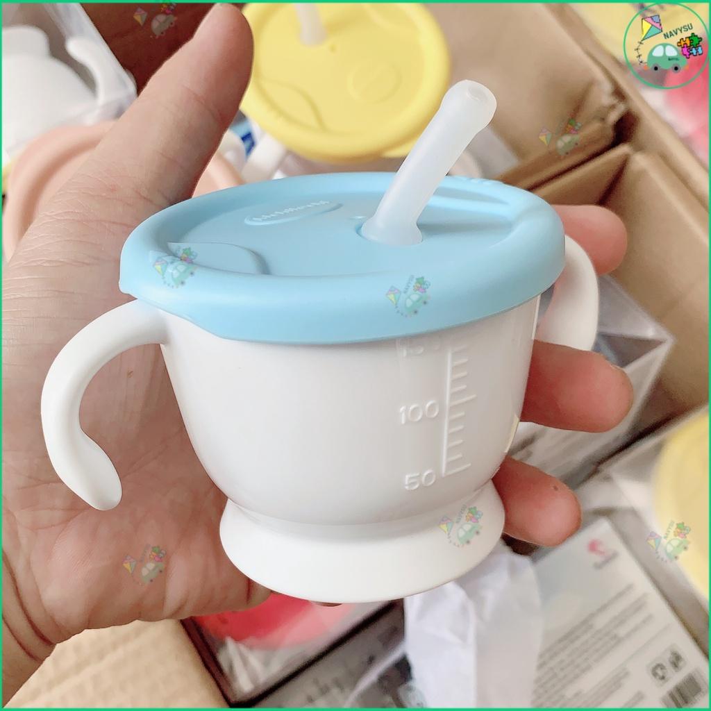 Cốc Tập Hút Kichi 3 Giai Đoạn Có Vạch Chia 150ml Cho Bé Tập Uống Nước