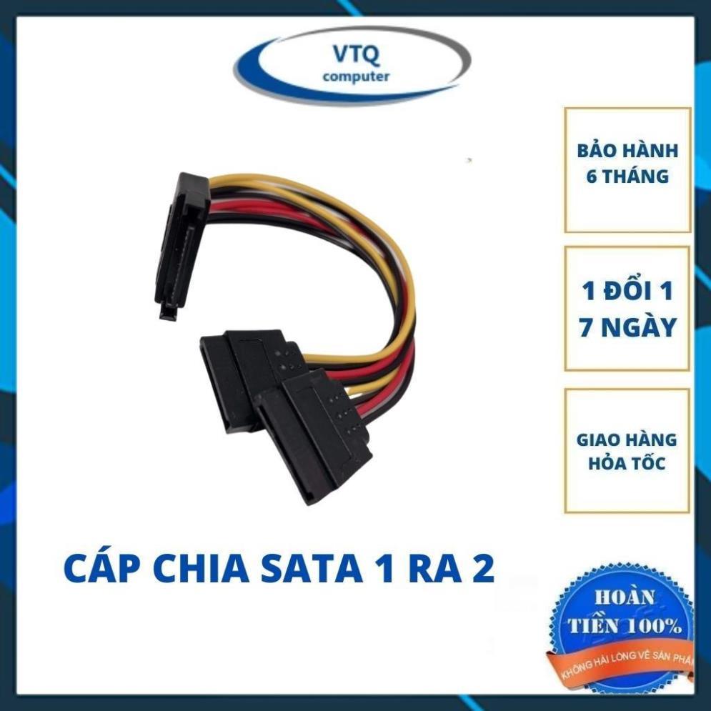 Cáp Chia Nguồn Sata 1 Ra 2 - Dây NguồN Hdd Sata 1 Ra 2 - Sata 1-2.