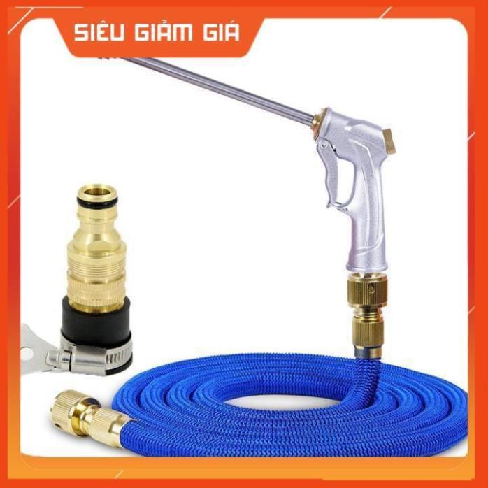 Bộ dây và vòi xịt tăng áp lực nước rửa xe tưới cây loại 7.5m  206733