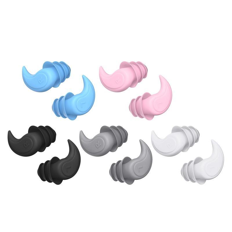 Nút Bịt Tai Bằng Silicone Cách Âm Chống Ồn Chống Nước Tiện Dụng Khi Ngủ