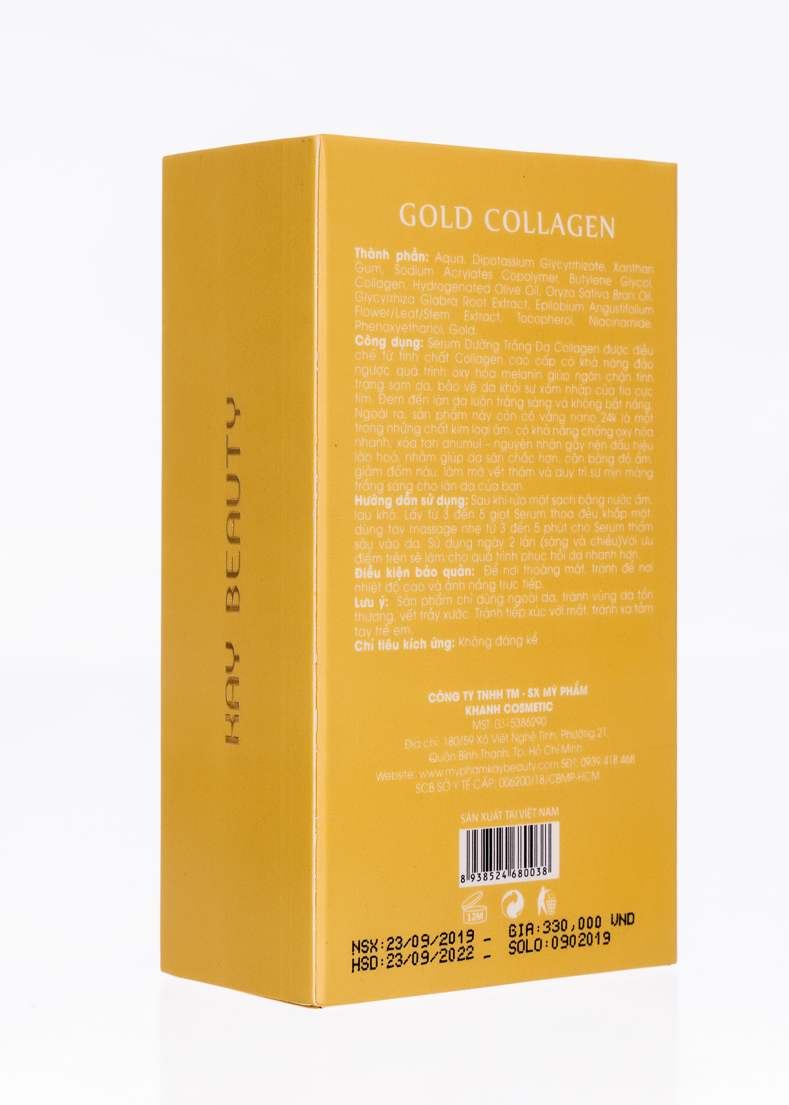 Serum trẻ hoá da mặt chống lão hoá - Gold Collagen Whitening Serum Kay Beauty