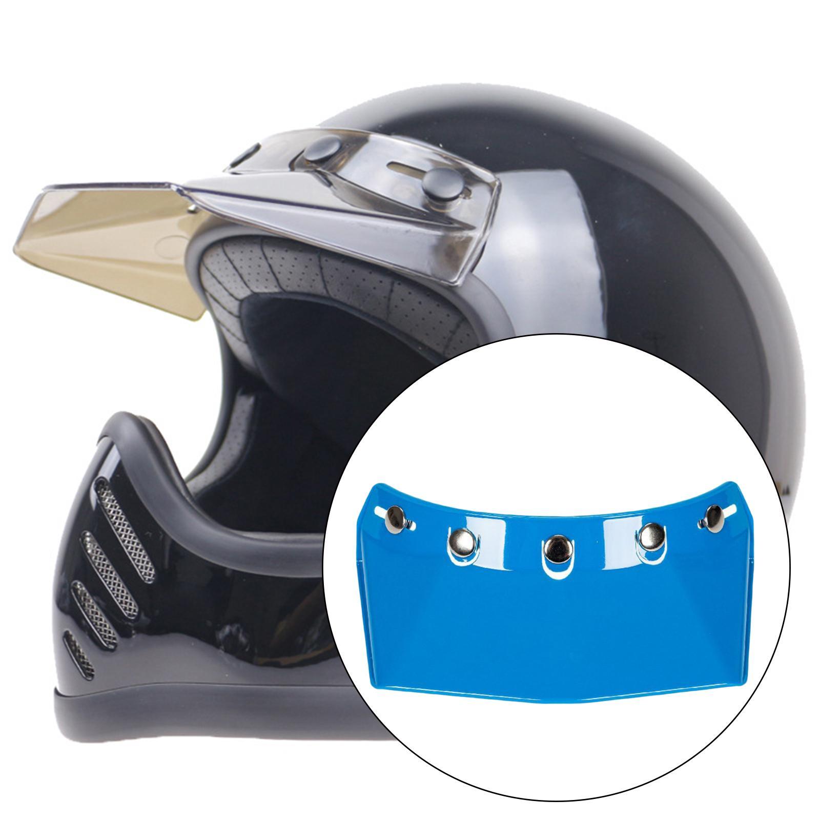 5-Snap Visor Peak Replace for Motorcycle Durable Black